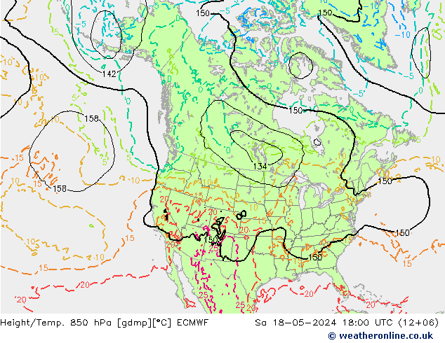 Z500/Regen(+SLP)/Z850 ECMWF za 18.05.2024 18 UTC