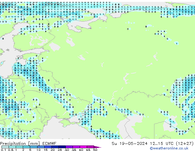 Niederschlag ECMWF So 19.05.2024 15 UTC