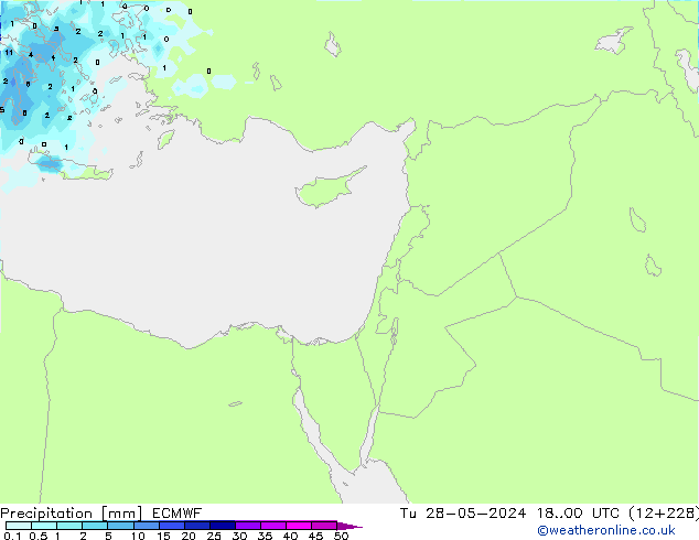 precipitação ECMWF Ter 28.05.2024 00 UTC
