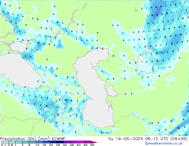 Z500/Rain (+SLP)/Z850 ECMWF Su 19.05.2024 12 UTC