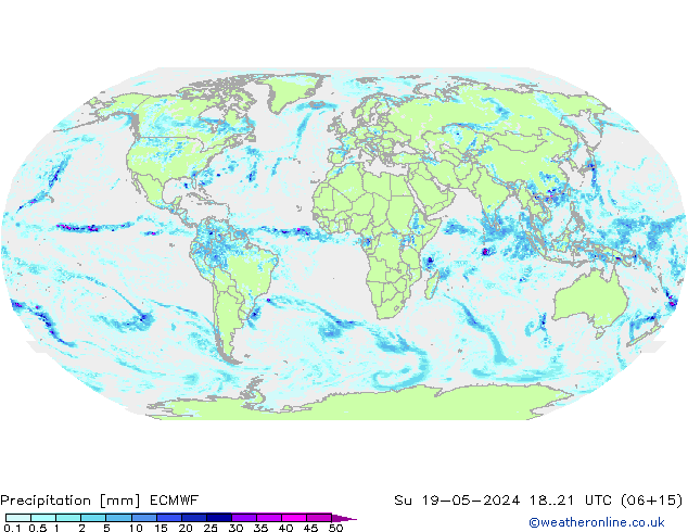Precipitación ECMWF dom 19.05.2024 21 UTC
