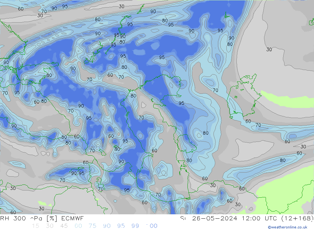 RV 300 hPa ECMWF zo 26.05.2024 12 UTC
