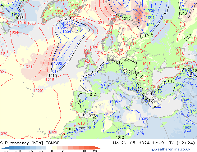变压 ECMWF 星期一 20.05.2024 12 UTC