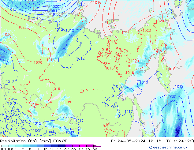 Precipitação (6h) ECMWF Sex 24.05.2024 18 UTC