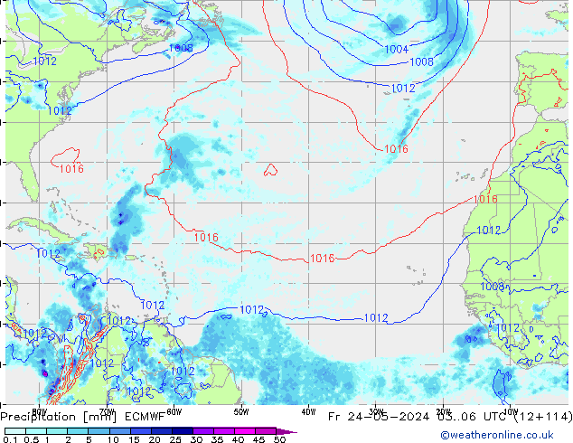 Yağış ECMWF Cu 24.05.2024 06 UTC