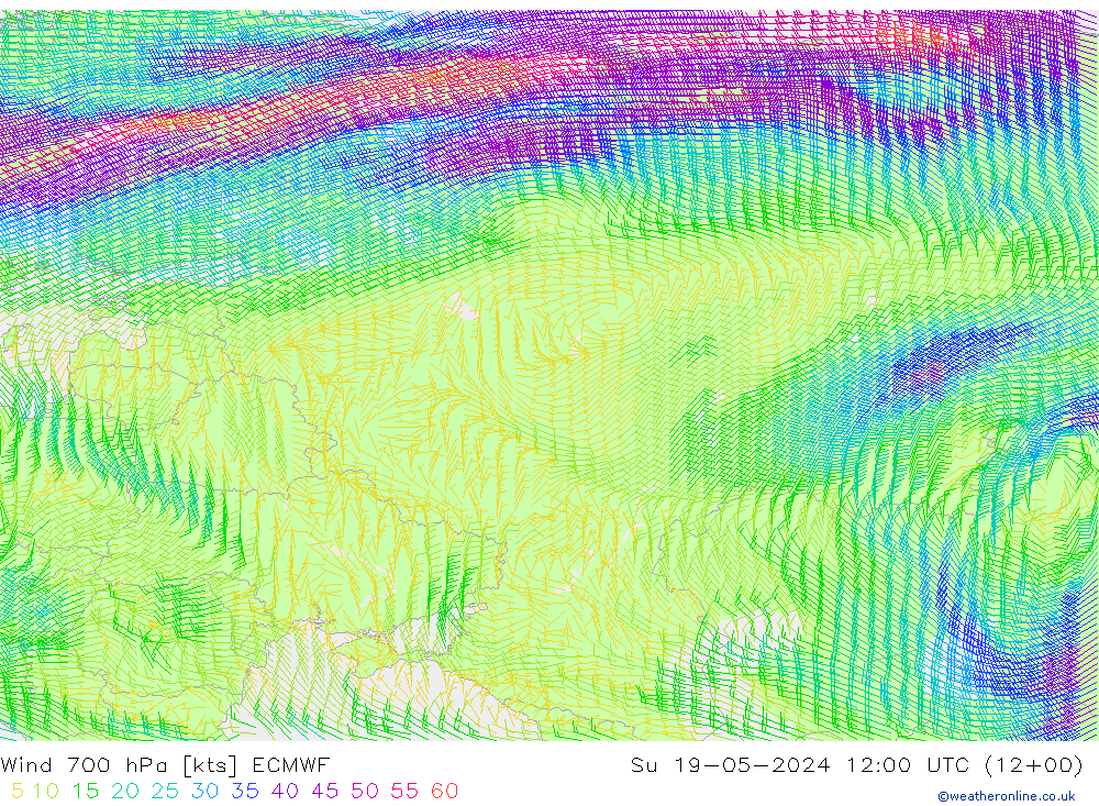  700 hPa ECMWF  19.05.2024 12 UTC