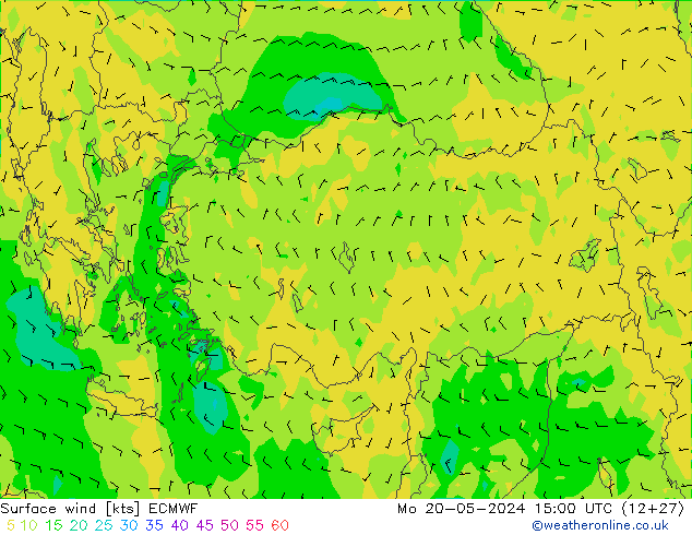 Vento 10 m ECMWF Seg 20.05.2024 15 UTC