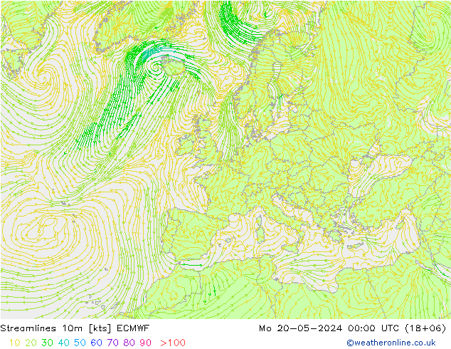 风 10m ECMWF 星期一 20.05.2024 00 UTC