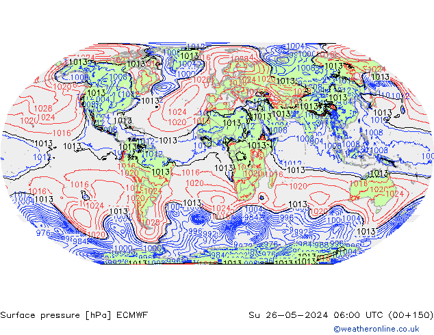 ciśnienie ECMWF nie. 26.05.2024 06 UTC