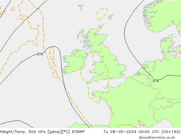 Z500/Rain (+SLP)/Z850 ECMWF mar 28.05.2024 00 UTC