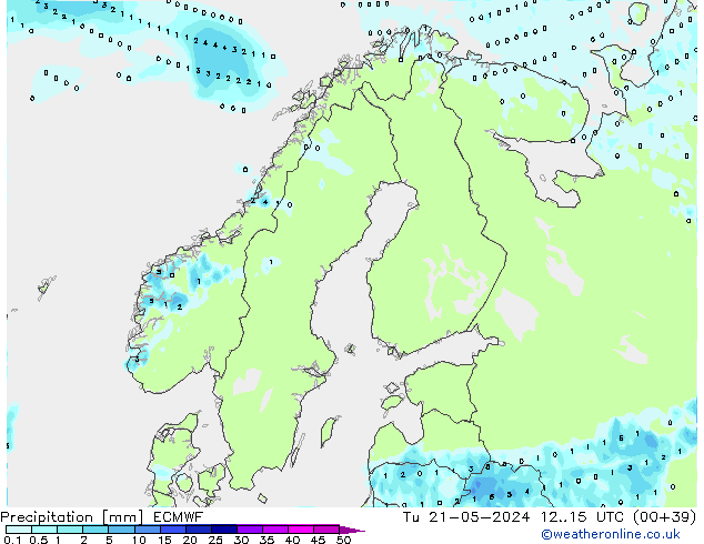 Precipitation ECMWF Tu 21.05.2024 15 UTC