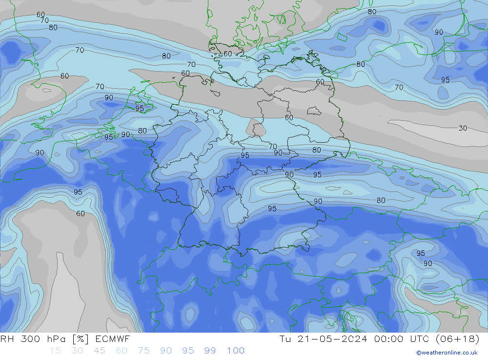 RV 300 hPa ECMWF di 21.05.2024 00 UTC