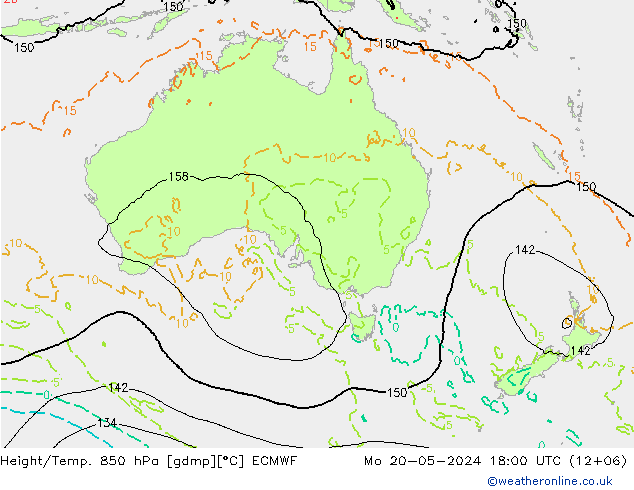Z500/Rain (+SLP)/Z850 ECMWF Mo 20.05.2024 18 UTC