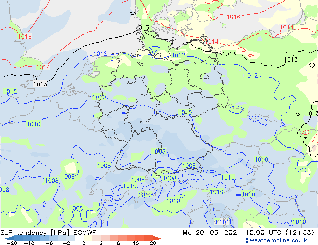 变压 ECMWF 星期一 20.05.2024 15 UTC