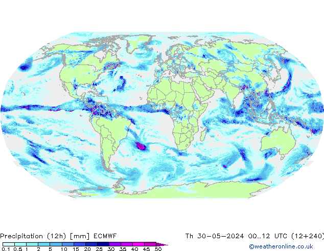 Yağış (12h) ECMWF Per 30.05.2024 12 UTC