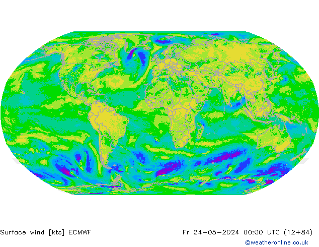 Prec 6h/Wind 10m/950 ECMWF Fr 24.05.2024 00 UTC