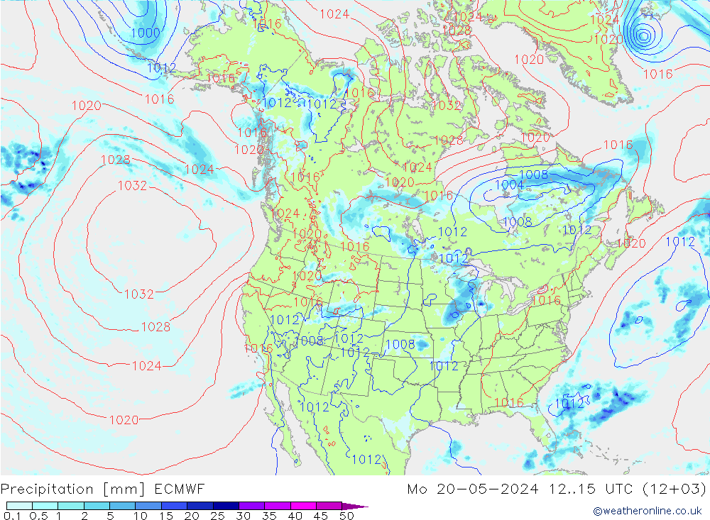 Niederschlag ECMWF Mo 20.05.2024 15 UTC