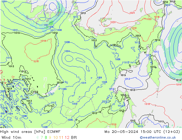 Windvelden ECMWF ma 20.05.2024 15 UTC