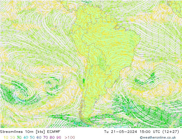Rüzgar 10m ECMWF Sa 21.05.2024 15 UTC
