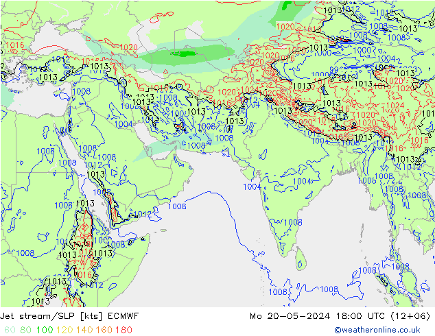 Courant-jet ECMWF lun 20.05.2024 18 UTC