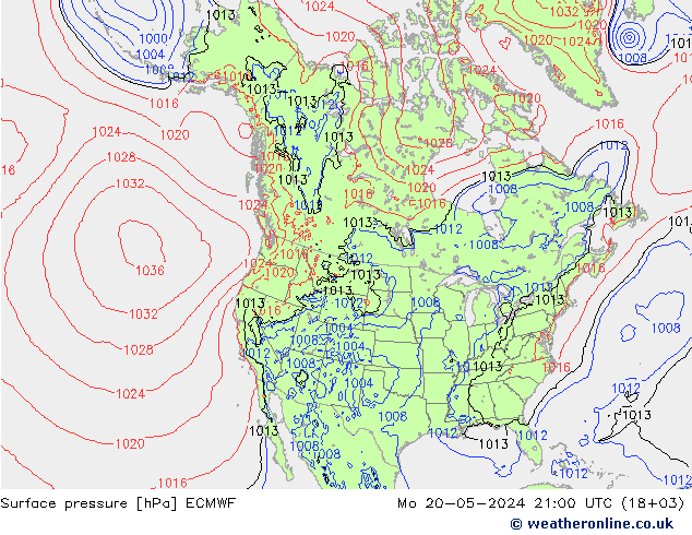 pression de l'air ECMWF lun 20.05.2024 21 UTC