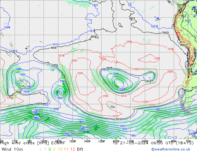 Sturmfelder ECMWF Di 21.05.2024 06 UTC