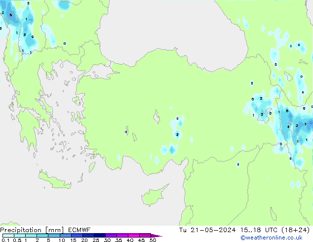 Neerslag ECMWF di 21.05.2024 18 UTC