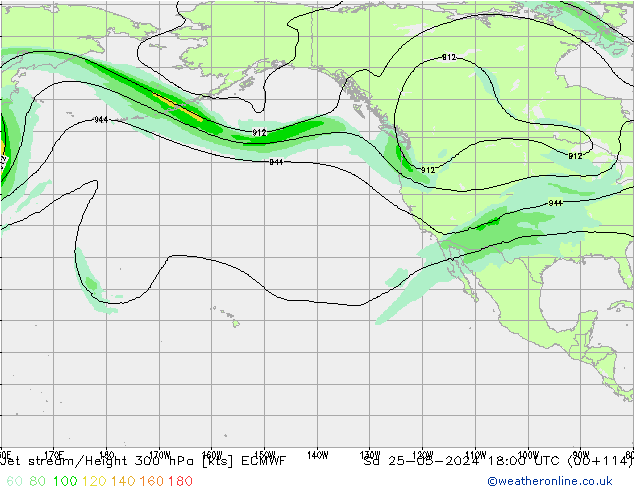 Courant-jet ECMWF sam 25.05.2024 18 UTC
