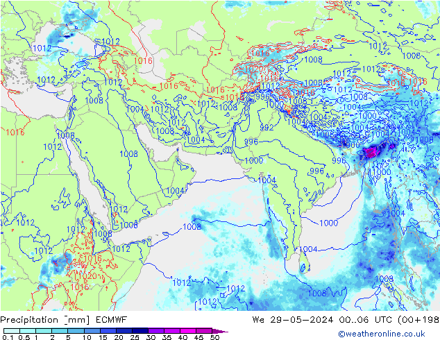 Precipitación ECMWF mié 29.05.2024 06 UTC