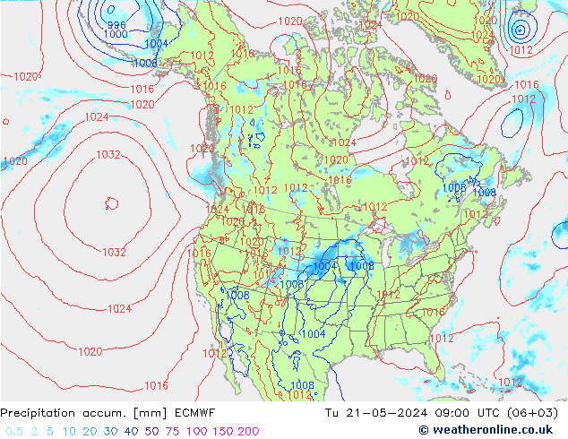 Precipitación acum. ECMWF mar 21.05.2024 09 UTC