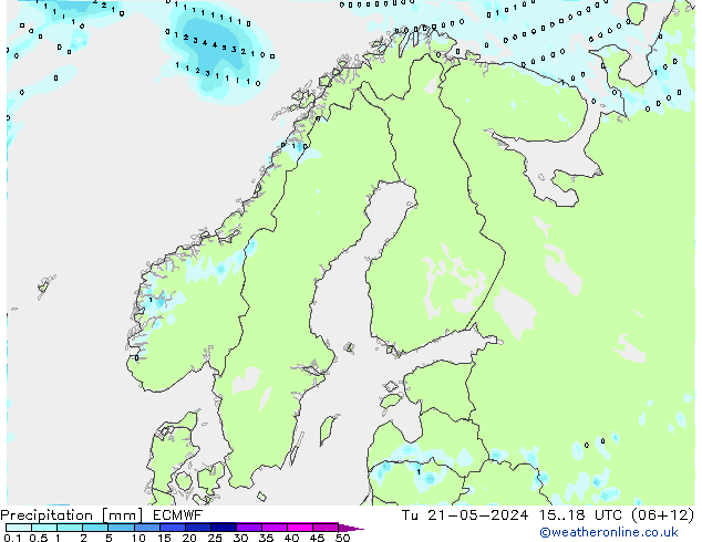 Niederschlag ECMWF Di 21.05.2024 18 UTC