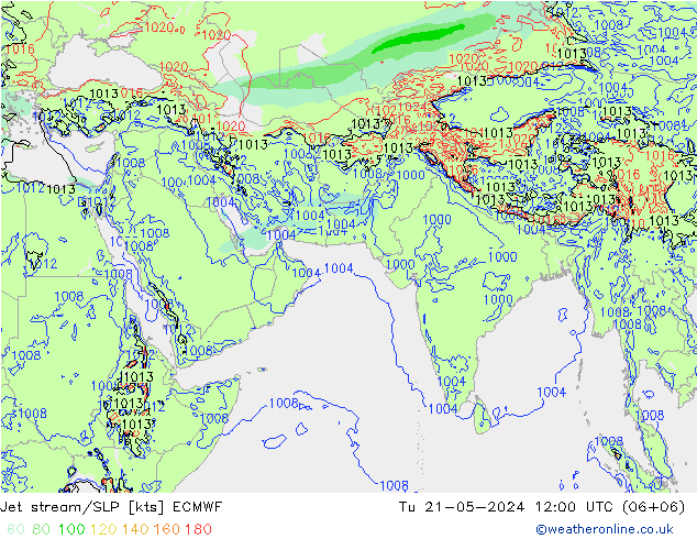 Courant-jet ECMWF mar 21.05.2024 12 UTC