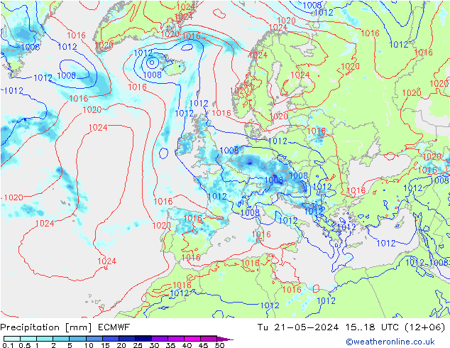 Precipitación ECMWF mar 21.05.2024 18 UTC