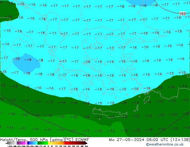 Z500/Rain (+SLP)/Z850 ECMWF lun 27.05.2024 06 UTC