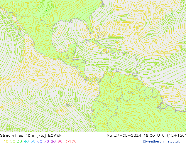 Rüzgar 10m ECMWF Pzt 27.05.2024 18 UTC