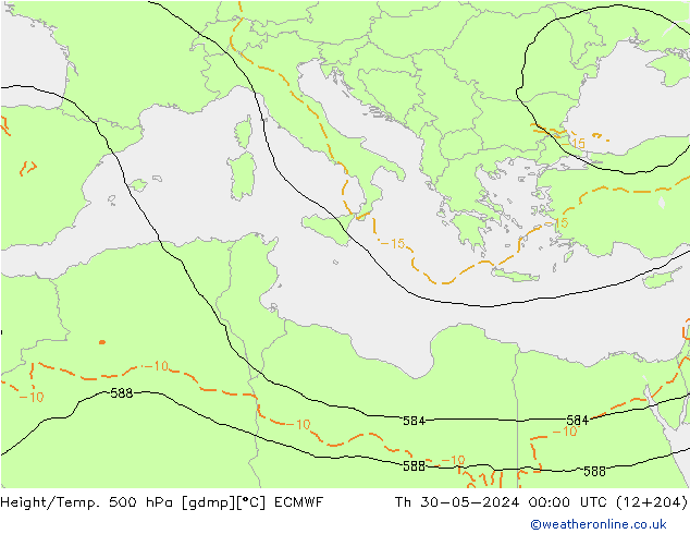 Z500/Regen(+SLP)/Z850 ECMWF do 30.05.2024 00 UTC