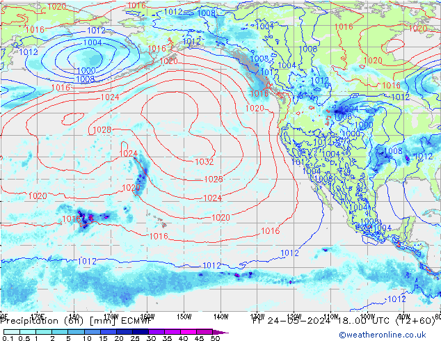 Z500/Rain (+SLP)/Z850 ECMWF ven 24.05.2024 00 UTC