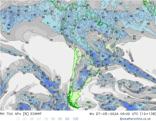 RV 700 hPa ECMWF ma 27.05.2024 06 UTC