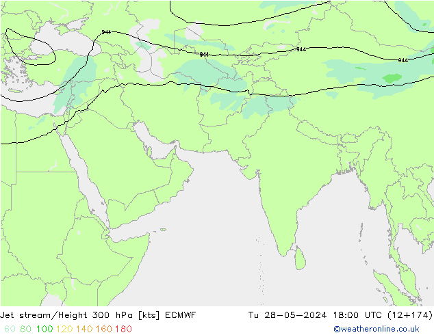 Straalstroom ECMWF di 28.05.2024 18 UTC