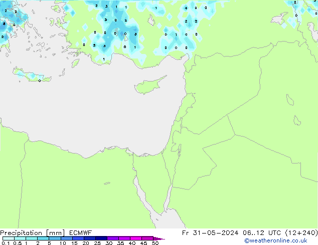 Precipitation ECMWF Fr 31.05.2024 12 UTC