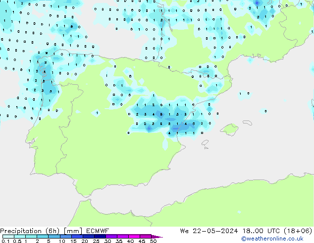 Z500/Regen(+SLP)/Z850 ECMWF wo 22.05.2024 00 UTC