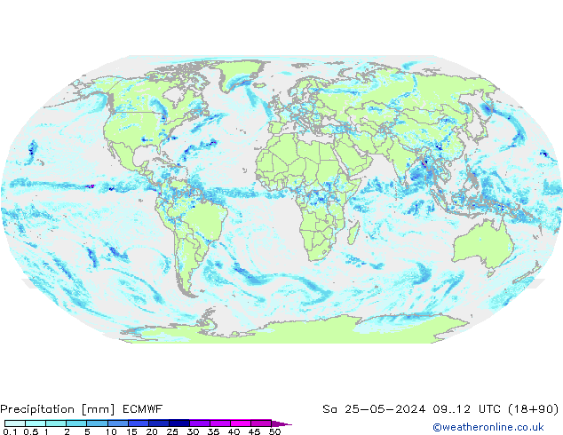 Précipitation ECMWF sam 25.05.2024 12 UTC
