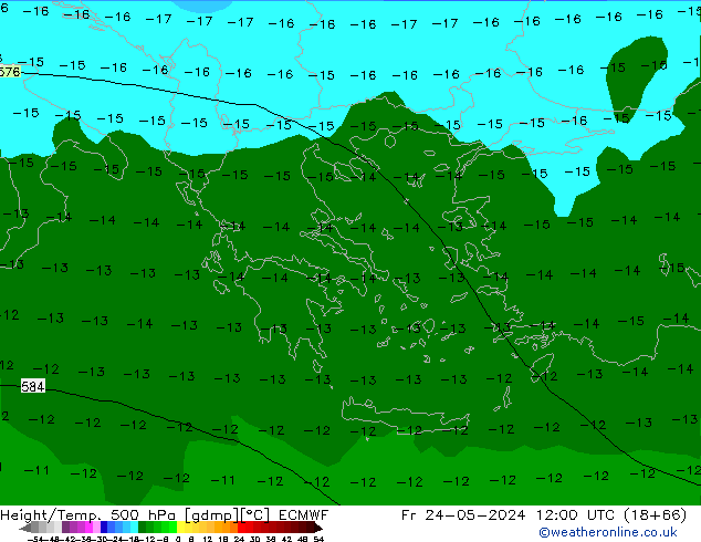 Z500/Rain (+SLP)/Z850 ECMWF пт 24.05.2024 12 UTC