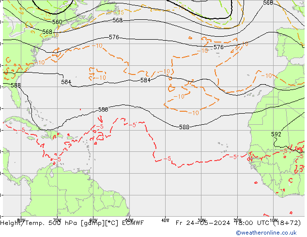 Z500/Rain (+SLP)/Z850 ECMWF pt. 24.05.2024 18 UTC