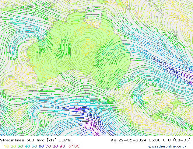  500 hPa ECMWF  22.05.2024 03 UTC