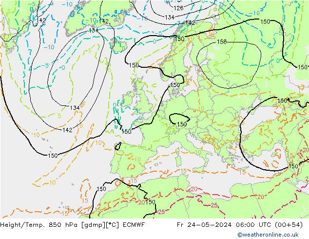 Z500/Rain (+SLP)/Z850 ECMWF pt. 24.05.2024 06 UTC