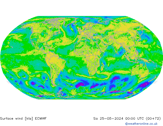 Prec 6h/Wind 10m/950 ECMWF Sa 25.05.2024 00 UTC