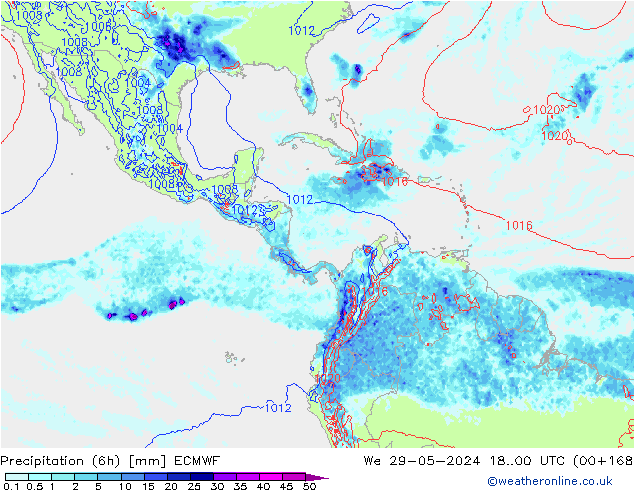 Z500/Rain (+SLP)/Z850 ECMWF ср 29.05.2024 00 UTC