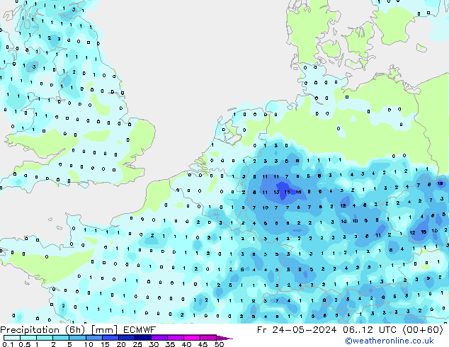 Z500/Rain (+SLP)/Z850 ECMWF pt. 24.05.2024 12 UTC