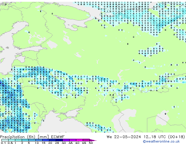 Z500/Rain (+SLP)/Z850 ECMWF St 22.05.2024 18 UTC